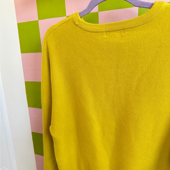 Calvin Klein Vibrant Yellow Crew Neck Sweater - Picture 4 of 5